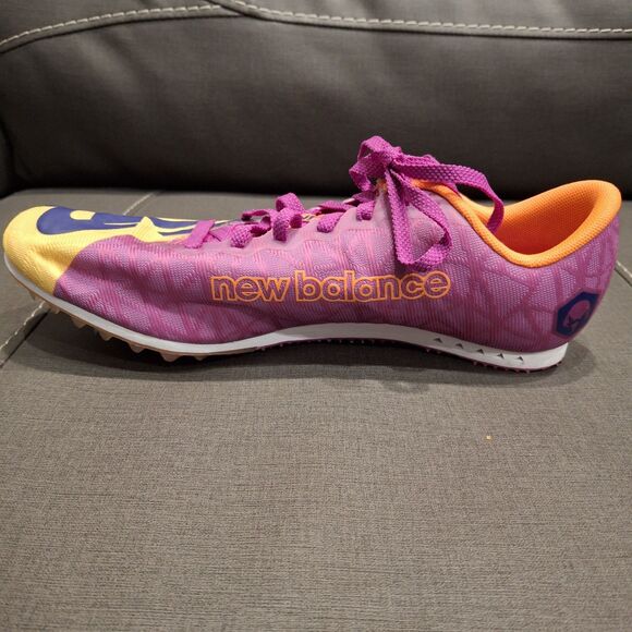 New Balance MD500 V8 Racing Track Spikes Shoes Purple Yellow Men Size 7.5 main image 6